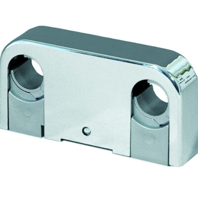 Dobbelt rørbærer Ø15-18/cc 60 forkromet