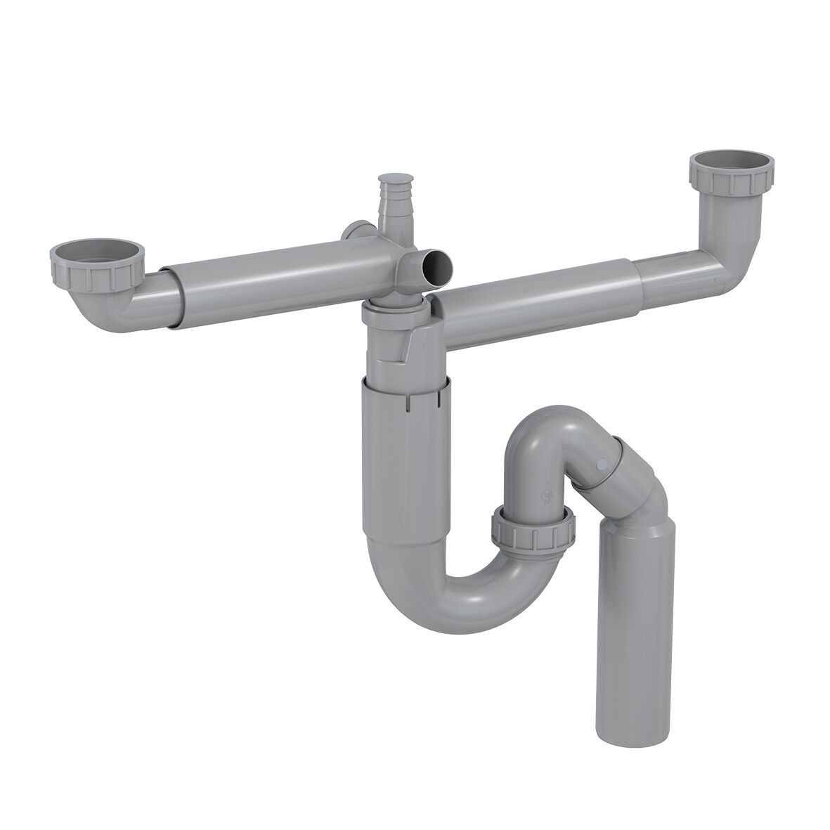 602639-Vattenlas-arbetsbankar-gratt-dubbelt Vattenlås dubbel arbetsbänkar (grå)