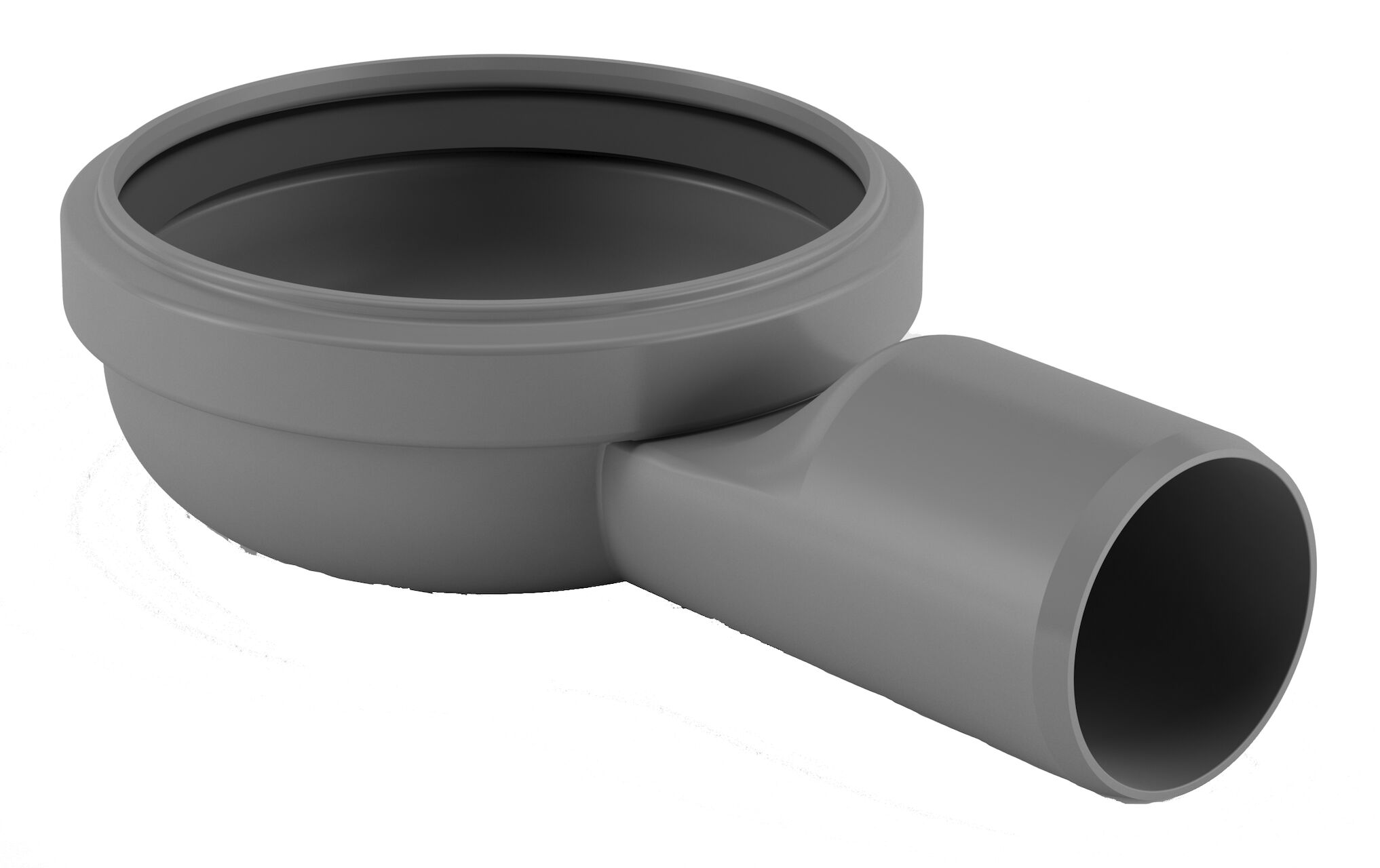 Utloppshus spygatt Ø50 sida låg P