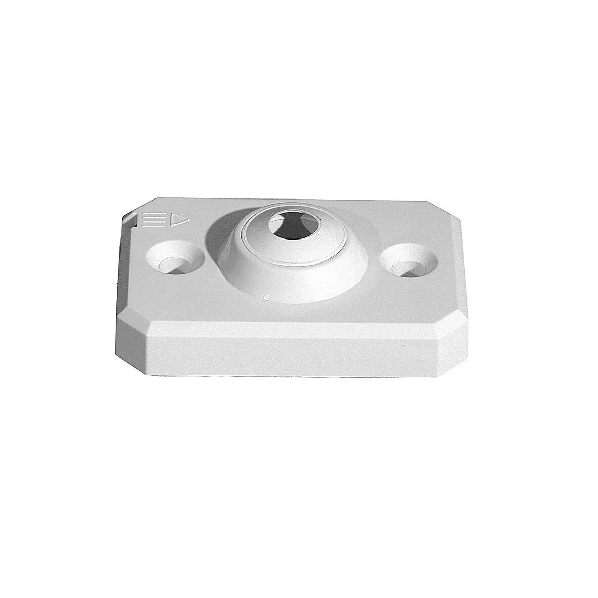 Våtrumsbricka Aqua-tät enkel vit